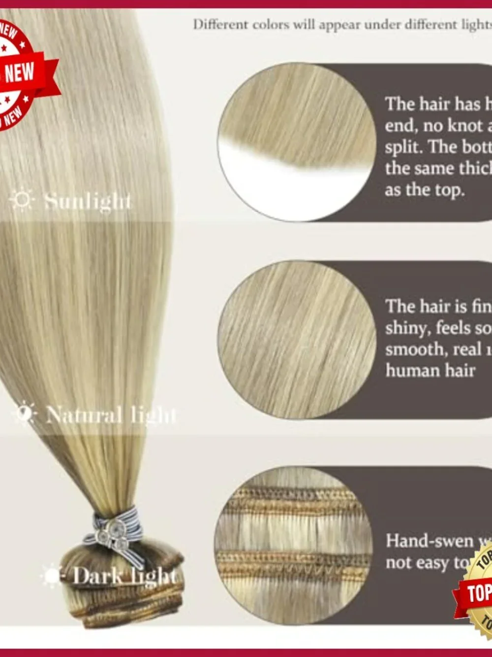 18 Inch Clip In Human Hair Extensions 70g 7pcs Straight Silky